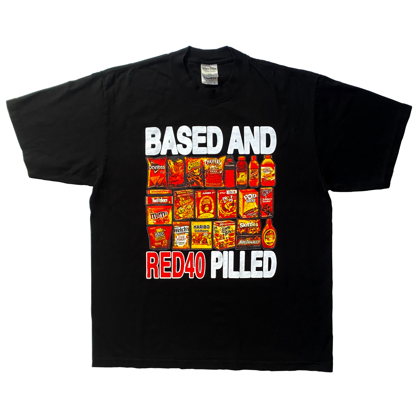 RED 40 TEE BLACK